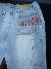 Fubu Platinum Jeans Men 40X34 Fat Albert and The Junkyard Gang Baggy Y2K READ