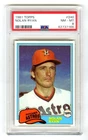 NOLAN RYAN~HOUSTON ASTROS~1981 TOPPS PSA-8 NM-MT 44-YR OLD MLB BASEBALL CARD#240