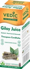 Vedic Giloy Juice 1L - Natural Juice for Building Immunity Guduchi Juice -