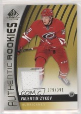 2017 SP Game Used Authentic Rookies Gold Jersey 379/399 Valentin Zykov #101 gh4