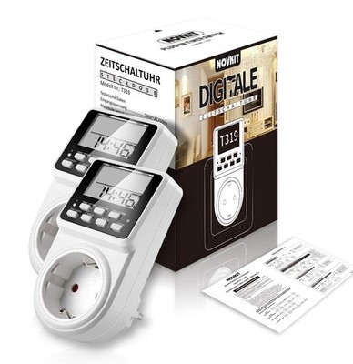 2X Digital Timer Steckdose | Interval-Modus | 3-Tage Programm