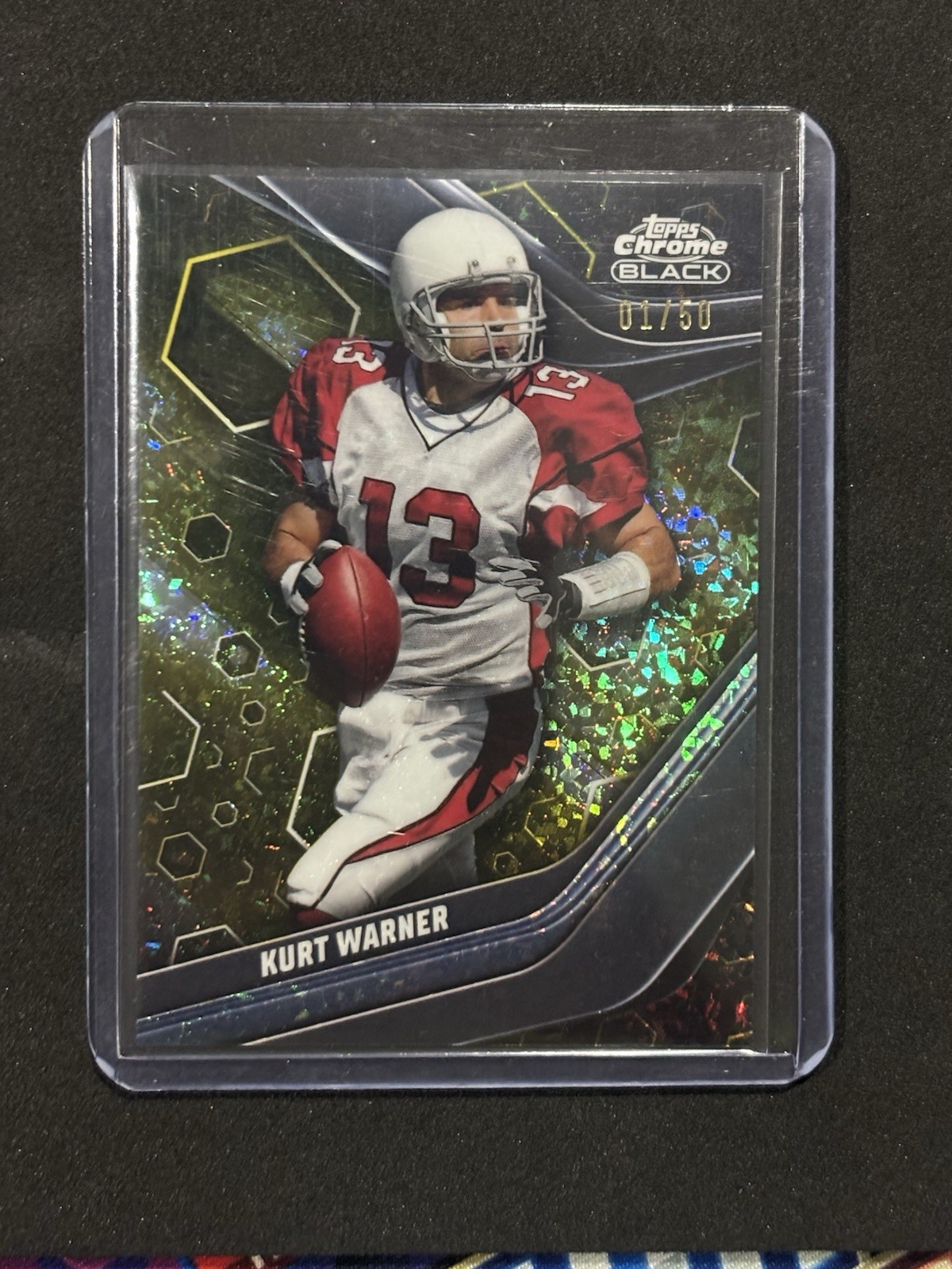 2023 Topps Composite - Topps Chrome Black Kurt Warner 1/50  #101