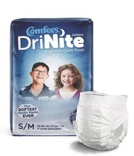 Comfees DriNite Juniors Premium Youth Pants Size S/M LOT of 4 17