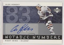 2005-06 Upper Deck Notable Numbers Auto /83 Ales Hemsky #N-AH Auto 0c3
