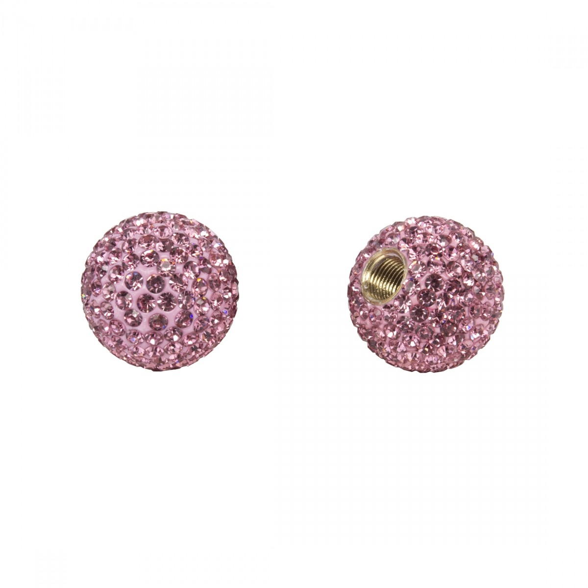 Cruiser Candy Bling Light Rose Crystal Valve Caps for Schrader Stems - 6390₽