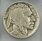 1914-S San Francisco Mint Buffalo Nickel VF
