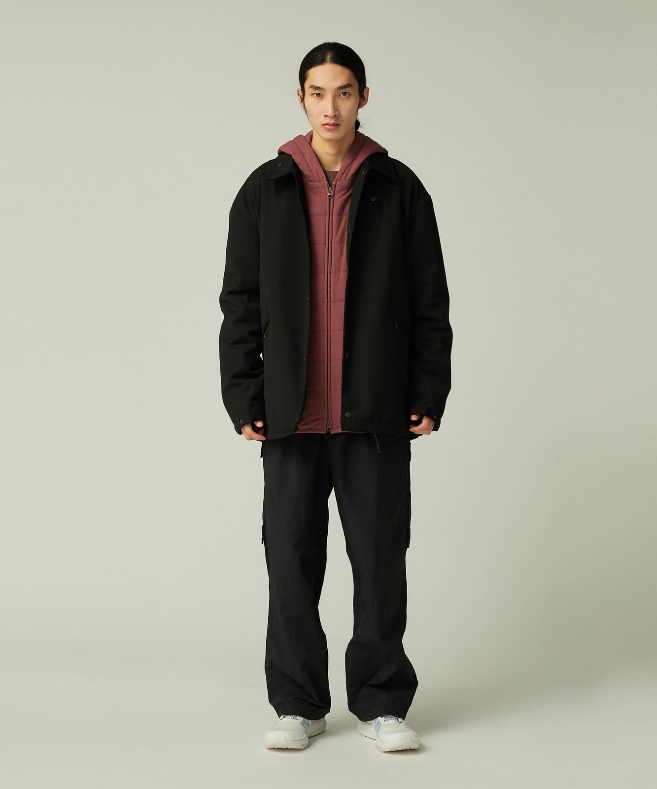 Snow Peak Hybrid Wool Coach Jacket Jk-25Au013, Outerwear, Men'S/Women'S, Black,_ thumbnail 9