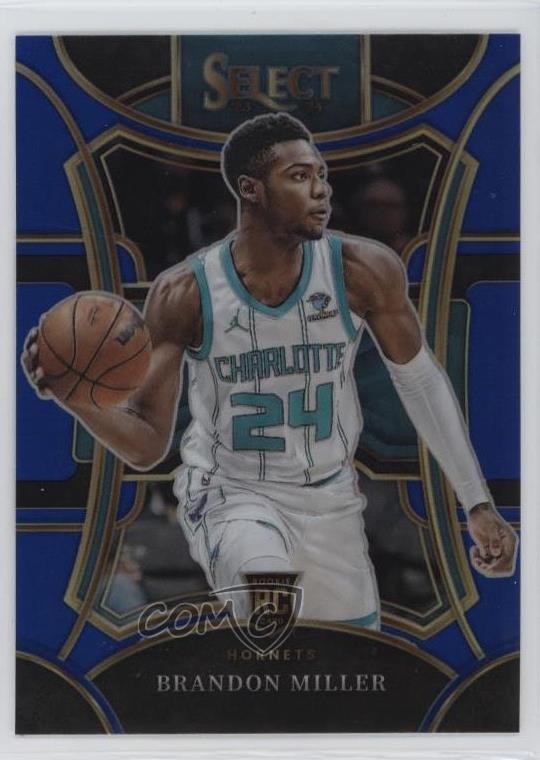 2023-24 Panini Select Mezzanine Level Blue Prizm Brandon Miller #332 1pk2