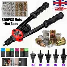 300PCS Mixed Rivnuts M3-M12 Blind Rivet Nuts Kit Threaded Nuts Anti-oxidation UK
