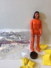 1970s MARX JOHNNY WEST CHIEF CHEROKEE WITH ORANGE & YELLOW ACCESSORIES LOT