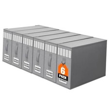 Sheet Organizers and Storage,Closet Bed Sheet Organizer Under Bed 6 Pack Gray