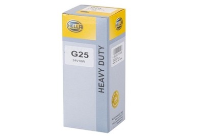 HELLA Glühlampe Blinkleuchte HEAVY DUTY 8GA 002 072-241 24V 18W R 24V/18W für LP