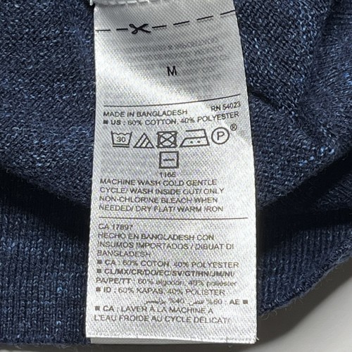 Old Navy Sweater Mens M Medium Crewneck Long Sleeve Lightweight Navy Heather NEW - Picture 7 of 8