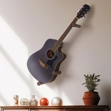 Acoustic Horizontal Guitar Hangers for Wall Wooden Wall Mount Brown brown