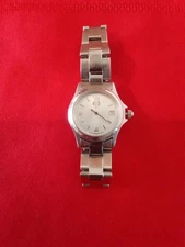 ESQ Swiss By Movado Stainless Steel Silver Tone White Dial Date Window 100486