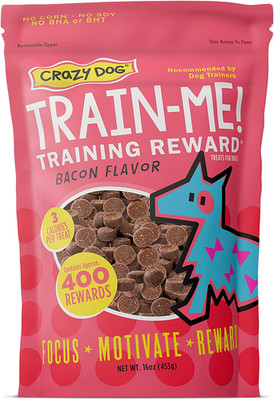 Train-Me! Training Treats 16 Oz. Bag, Bacon Flavor, with 400 Treats per Bag, Rec