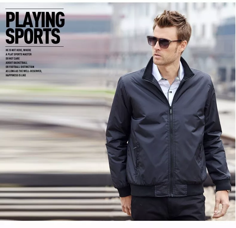 Bomber jacket business casual shop