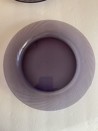 PYREX FESTIVA AMETHYST PURPLE SWIRL DINNER PLATES SET OF 5 PYREX PLATES - Picture 4 of 7