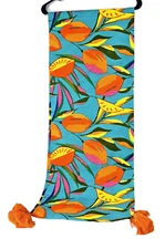 Tabitha Brown Target Table Runner Citrus Tassel Tropical Beach  14x72 NWOT Eat