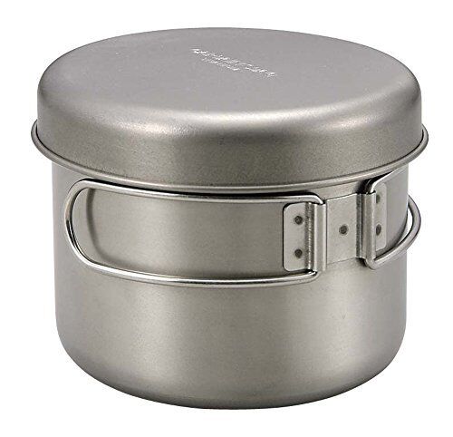 CAPTAIN STAG M-9078 Titanium Camping Pot with Lid 820ml Outdoor Cookware NEW - Bild 2 von 3