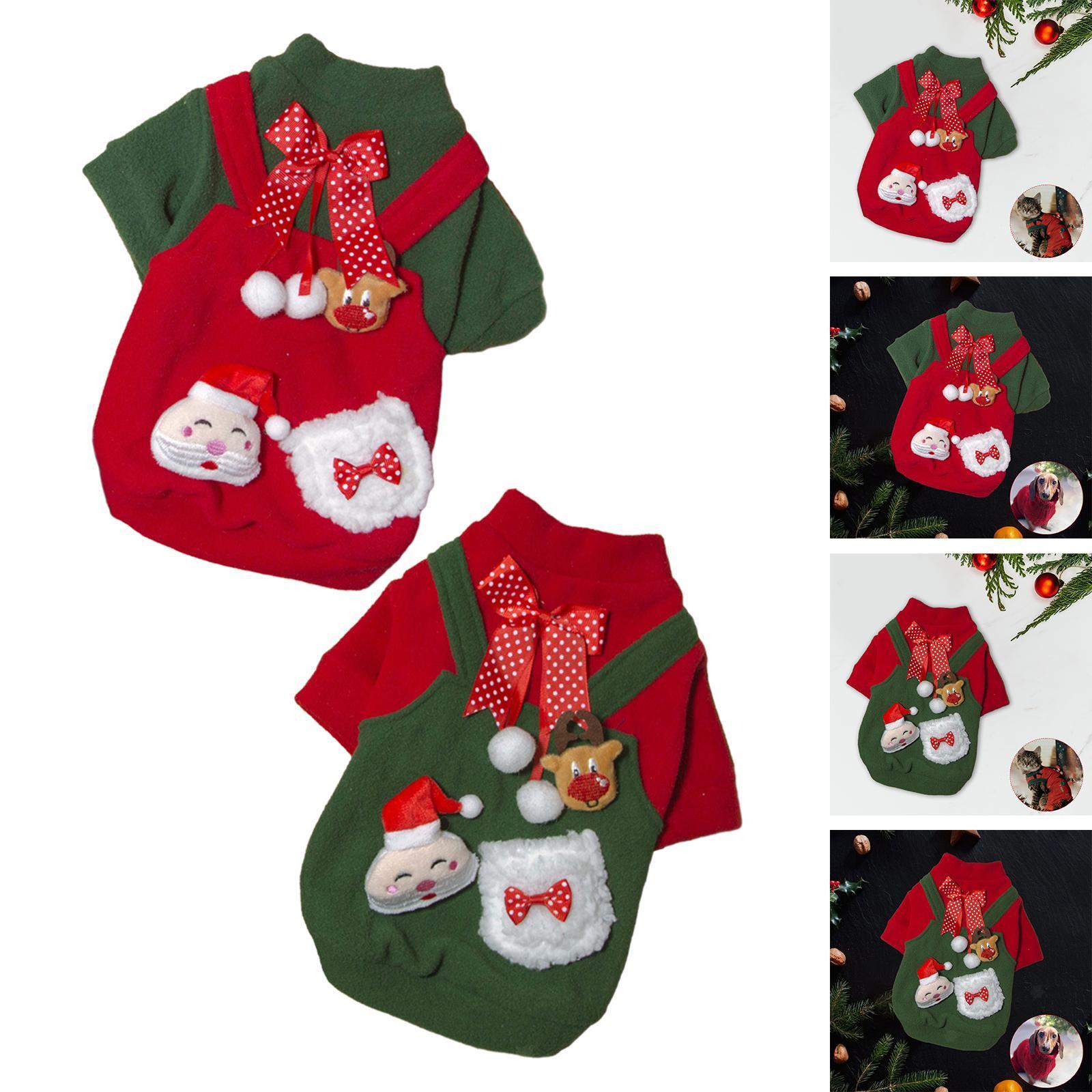 Christmas Dogs Outfits Dog Clothes Cosplay Lovely Funny Dress up