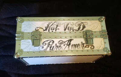Boîte De Maquillage Train Case Kat Von D 'Angeleno' - Édition Limitée Blanche Avec Miroir Et Serrure - Occasion