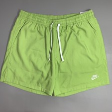 Nike Men s Sportswear Shorts Woven Flow Lime Green Pockets Size Large NWT
