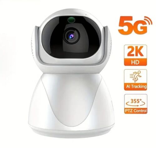 Smart 1080P 5Ghz Indroor Camera, WiFi Double Bande, Détection Automatique Du Son - Afbeelding 1 van 9