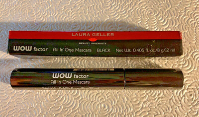 Laura Geller WOW Factor All In One Mascara Black Full Size ~ New, Free Shipping