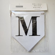 MRS  MRS, MR  MR, MR  MRS Wedding Banner White Fabric Twine 81  Party Banner