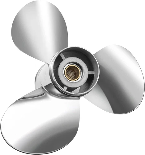11 x 15P Stainless Steel Boat Propeller for Tohatsu Outboard 40-50HP 13Tooth, RH - Picture 5 of 8