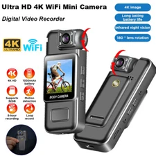 WiFi 4K Camera Camcorder 1080P Body Police Cam With Audio Video DVR IR Night Cam