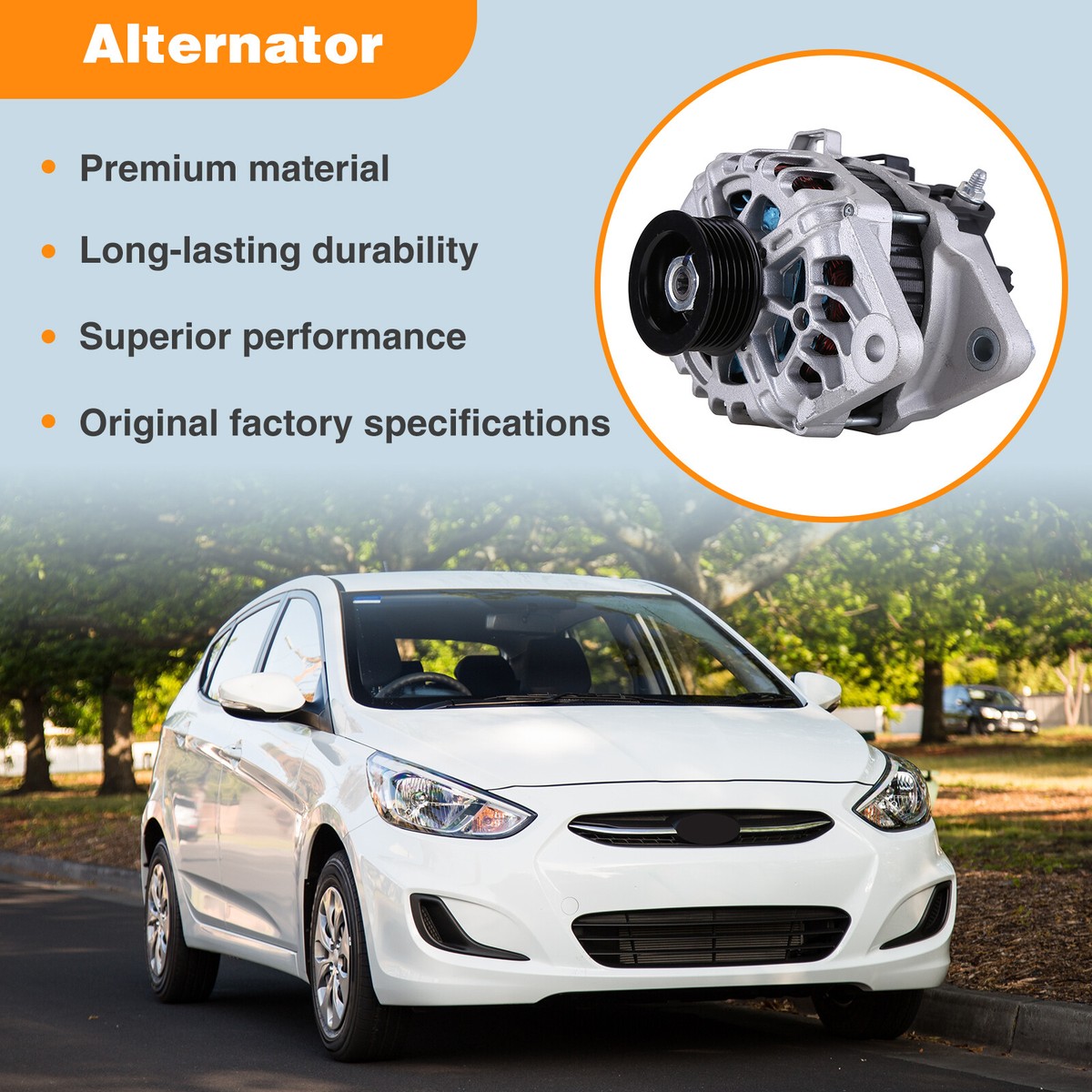 Alternator For Kia Forte 2010 2011 2012 2013 L4 2.0L 2.4L 37300-25201 11189 CW E - Foto 4