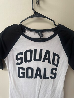 Squad Goals Baseball Tee - Women's Medium