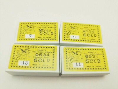 100pcs Maruto GOLD Karei Curved Forged Flatted 9534 Fishing Hook