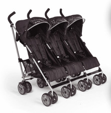 Dreifachkinderwagen, Buggy, Kinderwagen NUR REGENSCHUTZ dicke klare schwarze Verkleidung neu