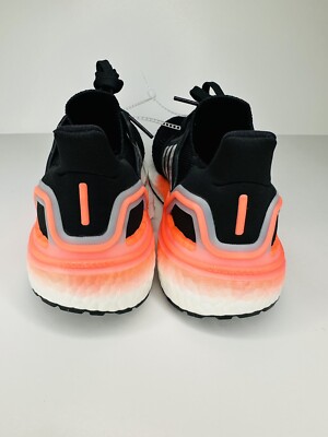 Adidas UltraBoost 20 Core Black Coral Running Shoes Mens  display picture 3