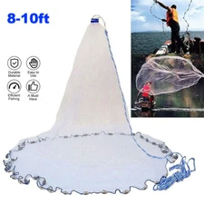 Durable Fishing Cast Net Bait Easy Throw Hand Cast Strong Tire Trap Line Mesh