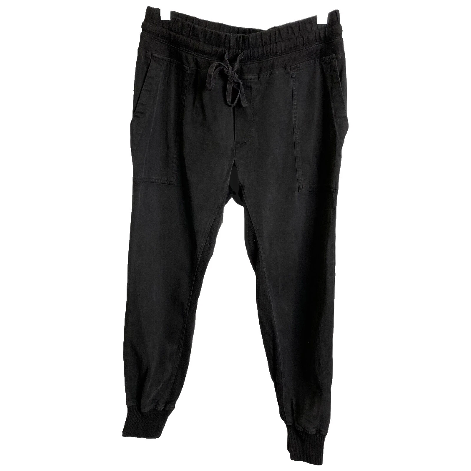Pantalones Negros De Algodón James Perse para Mujeres