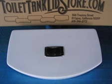 American Standard 735186 Toilet Tank Lid PUSH BUTTON INCLUDED WHITE 17C