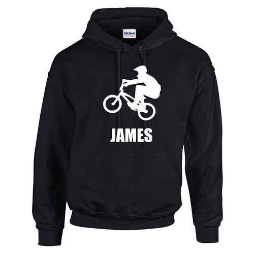 Bike Riding BMX Kids Hood Hoodie Personalised Custom - Picture 17 of 18