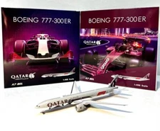 Phoenix 04560 Qatar Airways Boeing 777-300ER F1 A7-BEL Diecast 1/400 Jet Model