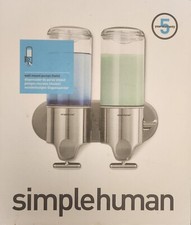 simplehuman Double Shower Soap Pump W 23cm (9") x L 10cm (4") x H 25cm (10")