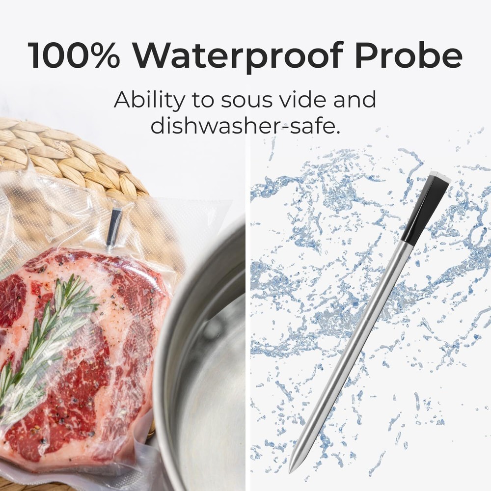 Meat Thermometer Wireless Digital Grilling BBQ Beef Chicken Pork Kitchen Oven NU