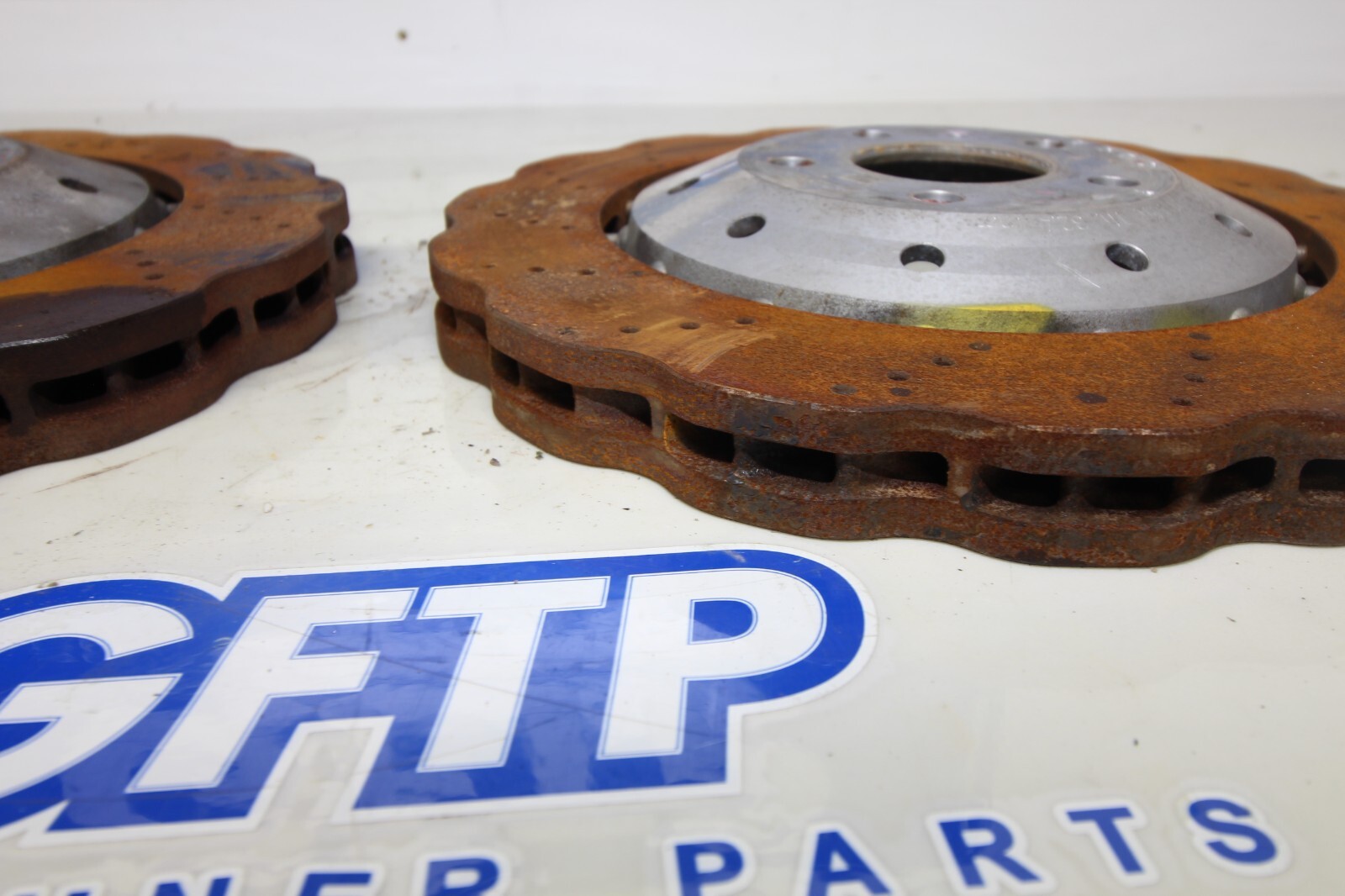 17-21 AUDI R8 V10 PLUS RWS OEM FRONT DISC BRAKE ROTOR ROTORS SET