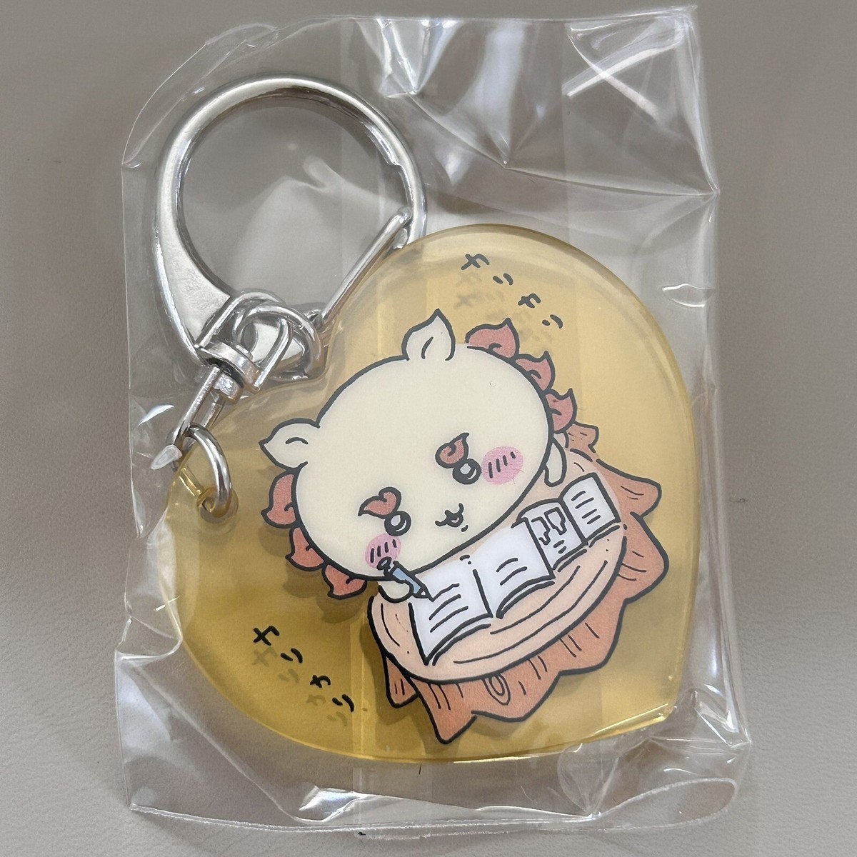 New Chiikawa Shisa Heart Shaped Key Ring Japan Anime Manga Rare 