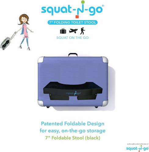 7” Foldable Toilet Stool - Compact Squatting Stool for Healthier Bowel Movements - Picture 10 of 10