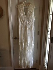 She & Sky long white dress