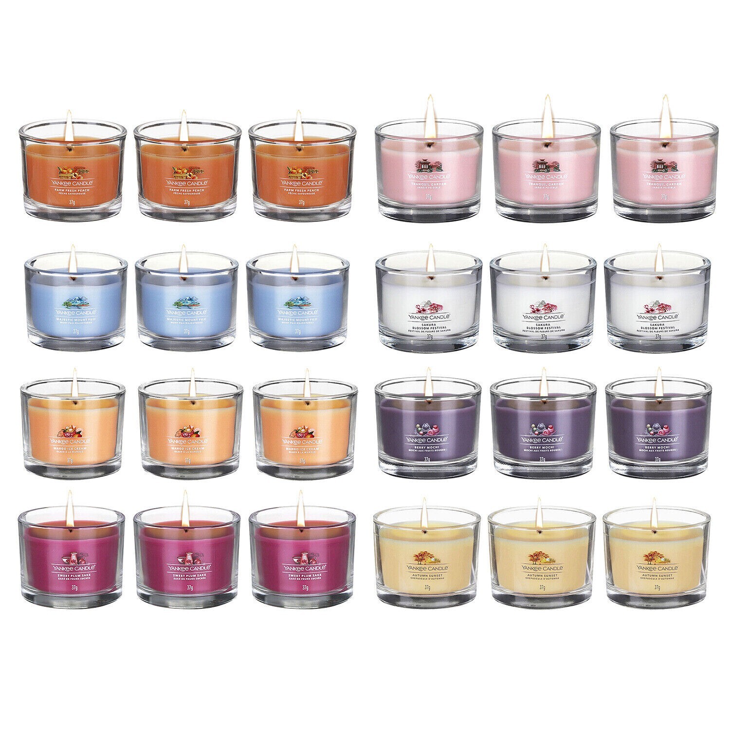 Yankee Candle Gift Set of 3 Scented Tealight Fragrance Pack Votive