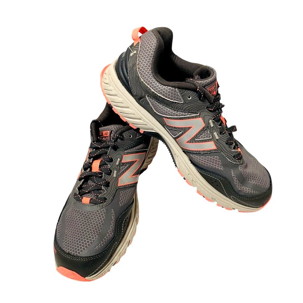 New Balance 510v4 All Terrain Womens Ortho Comfort Insoles Gray Orange Size 10.5